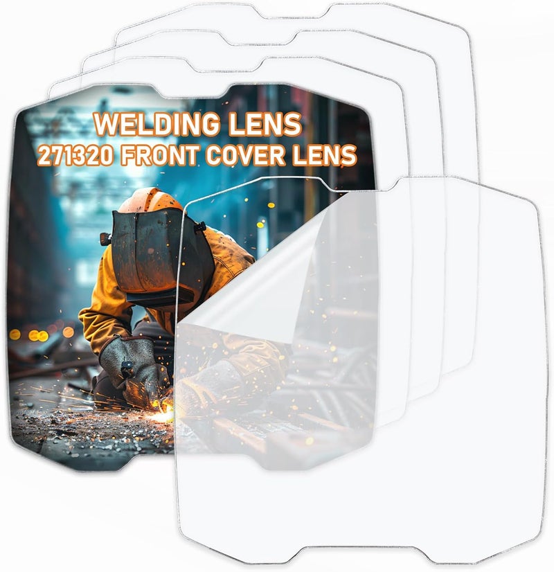 OXING 5Pcs - 271320 Front Cover Lens for Digital Infinity Series Welding Helmet - High Clarity Replacement Welding Helmet Lens - Image 1